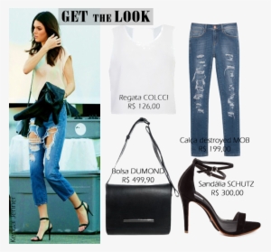 Pensando Nisso, Resolvi Fazer O "get The Look" Por - Jeans E Sandali Con Tacco