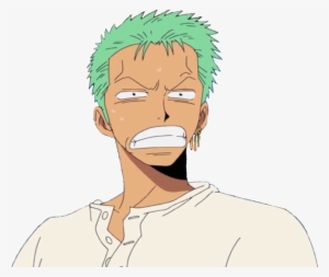 Please, Have A Transparent Flustered Zoro - Cartoon