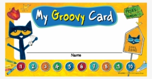 Tcr63942 Pete The Cat My Groovy Punch Cards Image - Pete The Cat Labels