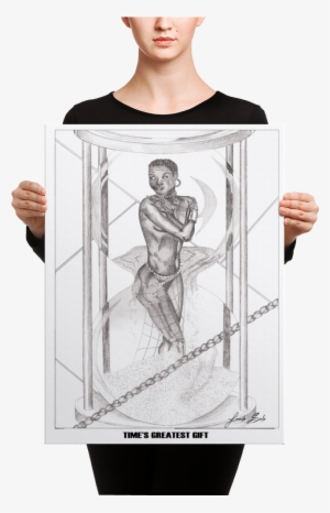 Time's Greatest Gift Big Brain Creative Arts Stretched - Black Mask Fawn French Bulldog Is Ready