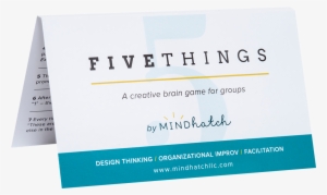 Five Things Is A Ready-made Improv Tool A Dynamic, - Organization