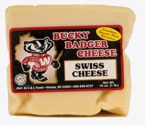 Bucky Badger Swiss Cheese - Cheddar Jack