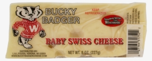 Bucky Badger Exact Weight Baby Swiss Cheese - Bucky Badger Diamond Marble Cheese