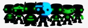 Glowing Silhouette Pop Vinyl Bundle - Justice League Silhouette Pop Set
