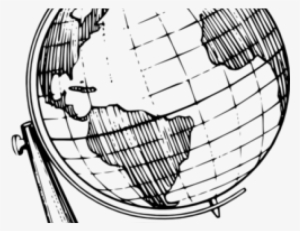 Globe Clipart Black And White - Dave Dashaway Around The World: A Workman Classic Schoolbook