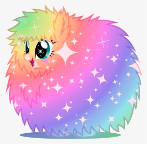 Rainbow Power Fluffle Puff By Lizzysmind - Pink Fluffy Unicorn