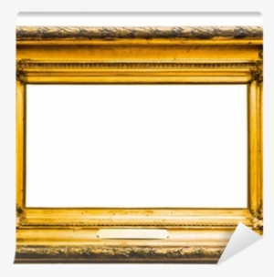 Vintage Gold Frame, Isolated On White Wall Mural • - Picture Frame