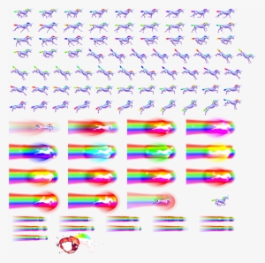 Click To View Full Size - Robot Unicorn Attack Sprite