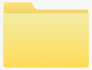 Open - Yellow File Folder Png