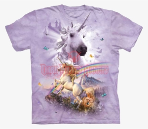 Double Rainbow Unicorn T-shirt - Mountain Unicorn T Shirts