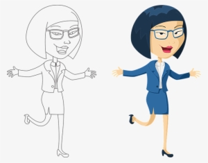 Businesswoman Clipart Money - Happy Woman Cartoon Png