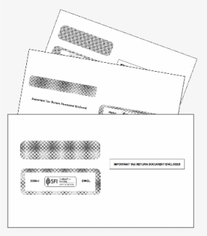 W 2 Envelopes,tax Double Window Security Envelope For - Paper