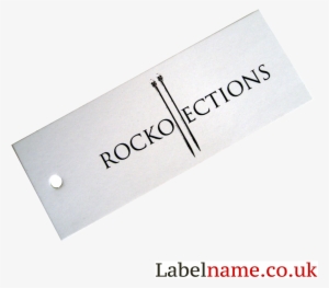Swing Tag Printed With Logo And Blank Back For Pricing - Label
