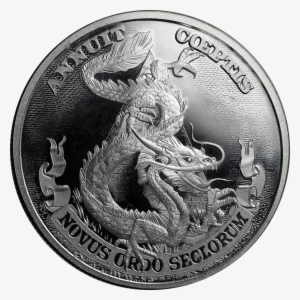 The 2017 Dragon Dollar 1oz Silver Shield Round Is The - Quarter