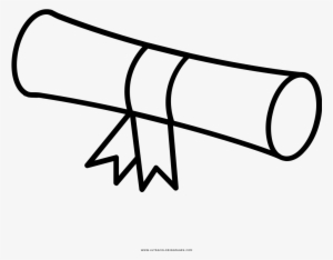 Graduation Diploma Coloring Page - Diploma