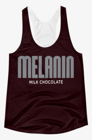 "melanin Hershey Bar" Racerback Tank Top - Active Tank