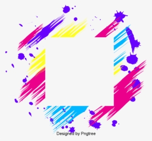 Coloured Color Geometric Line Frame, Colorful, Colorful, - Geometry