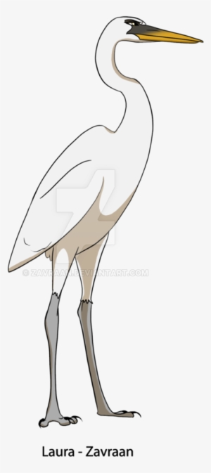 Clip Freeuse Download White By Zavraan On Deviantart - Cartoon White Heron Bird