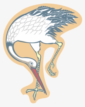 Vector Illustration Of Long Legged And Long Necked - Illustration