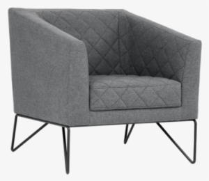 Princeton Occasional Chair - Sunpan Princeton Dark Grey Fabric Occasional Chair