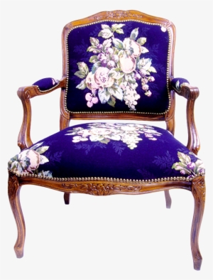 Wooden Chair Png Transparent Image - Blue Vintage Objects Png