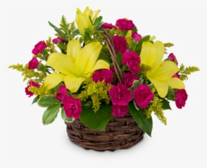 Sweet As Summer Flower Arrangement - Basketball Sympathy Floral Arrangement