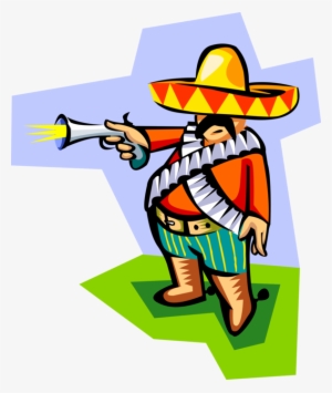 Vector Illustration Of Donald Trump Stereotype Mexican - Donald Trump Mexican Vector