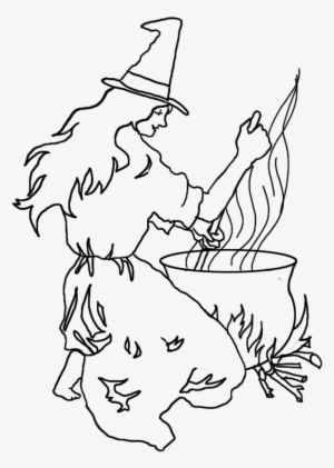 Halloween Witch Drawing At Getdrawings - Coloring Book