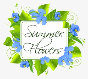 A Bouquet Of Summer Flowers Clip Art - Transparent Blue Mother's Day