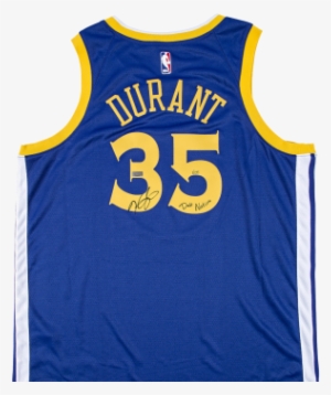 Kevin Durant Playera Firmada Blue Golden State Warriors - Kevin Durant Jersey Number