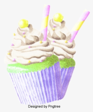 Cartoon Hand-painted Dessert Ice Cream, Sweet Cone, - Dessert