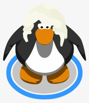 The Whipped Cream In Game - Club Penguin Blue Penguin