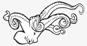 Octupus Drawing At Getdrawings - Octopus Vinyl Wall Art Decal Sticker, Black, Size Medium