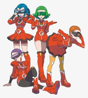 Xy Team Flare Scientists Artwork - Pokemon Y Team Flare