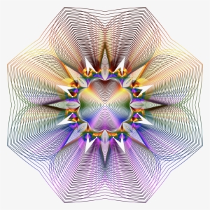 This Free Icons Png Design Of Prismatic Floral Line