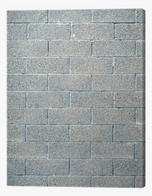 Cinder Block Wall Background, Brick Texture Canvas - Cobblestone