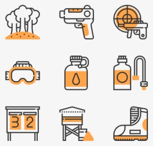 Paintball And Gun Elements - Bank Products Icon Png