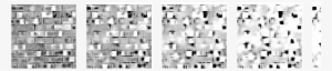 Sequence Of Five Synthesized Textures That Span The - Monochrome