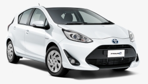 Glacier White With Blue Fabric - Toyota Prius C Png
