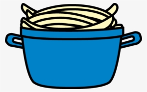 Pot Of Spaghetti Clip Art - Noodles In Pot Clipart
