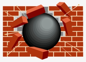Free Brick Png For Download On - Broken Brick Wall Clip Art