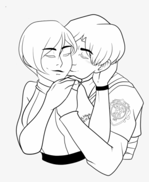 Happy Inktober Of Course I Start Off With Some Otp - Cartoon