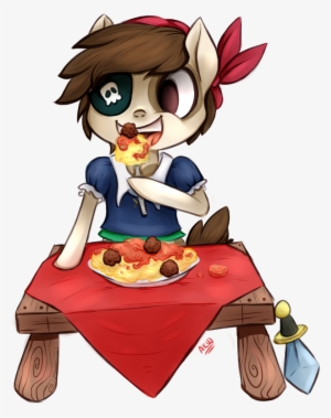 Grandifloru, Meatballs, Pipsqueak, Pipsqueak Eating - Cartoon
