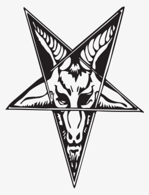 Church Of Satan Goat Baphomet Satanism Pentagram - Baphomet Goat Pentagram Necklace Black Dark Star Pendant