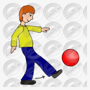 Clip Black And White Download Kick Ball Picture For - Kickball