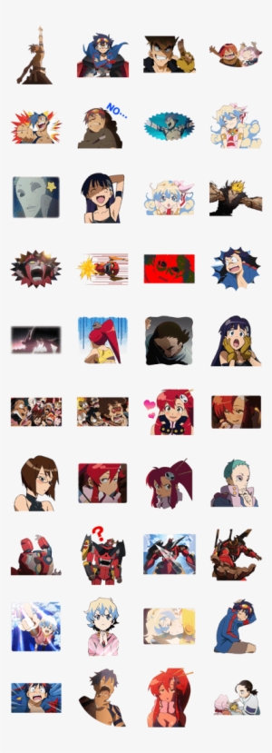 Previous - Gurren Lagann Line Sticker