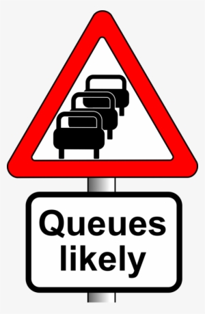 The Highway Code Traffic Sign Road - Queues Likely Sign
