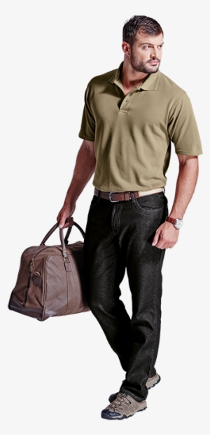 260g Barron Pique Knit Golfer, Las-260b - Messenger Bag