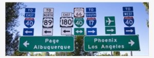 Directional Sign Boards - On Route 66 - 600x400 PNG Download - PNGkit