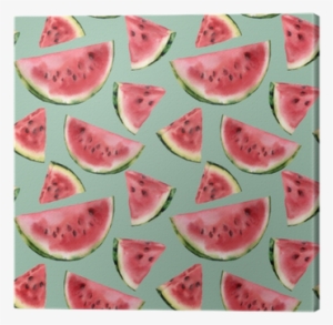 Watercolor Watermelon Semless Pattern - Watercolor Painting